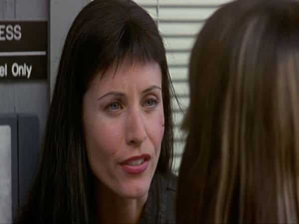 Courteney Cox Long Dark Hair with Bangs