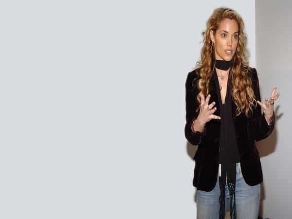 Elizabeth Berkley Long Curly Blond Hair