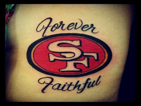 Just figured Id share this here No matter what happens today faithful  for life Now lets get this Dub Been Faithful for life  r49ers