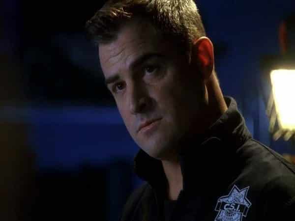 George Eads Short Shaved Hair with Puffy Bangs