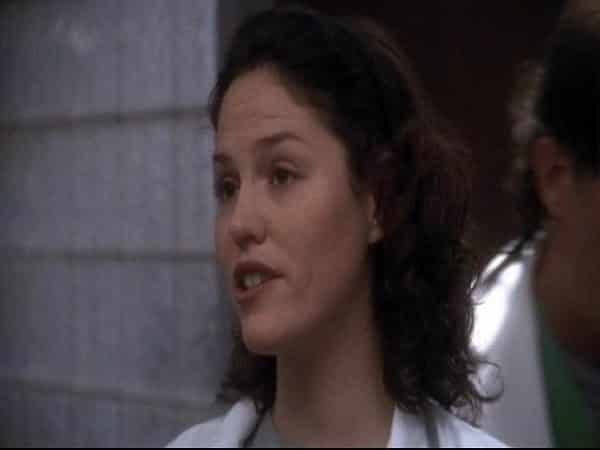 Jorja Fox Dark Curly Shoulder Length Hair