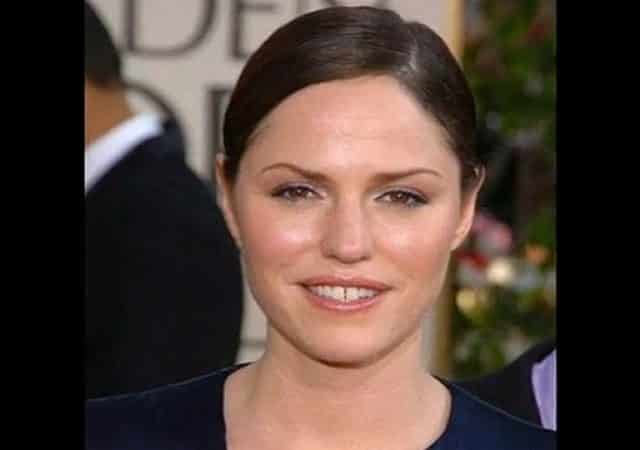 Jorja Fox Side Parted Updo