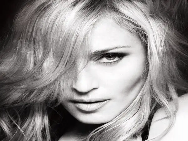 Madonna Wild Blond Shoulder Length Hair
