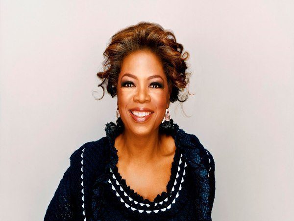 Oprah Winfrey Curly Hair In a Pony Tail