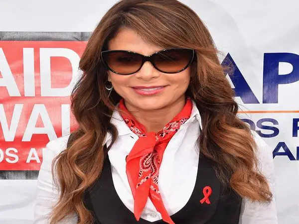 Paula Abdul Long Curly Light Brown Streaked Hair