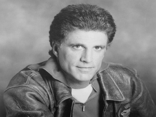 Ted Danson Short Slicked Back Curly Hairstyle