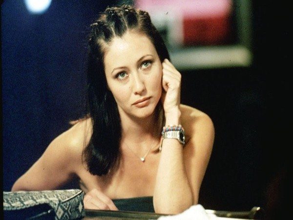 Shannen Doherty Shoulder Length Hair with Corn Rows