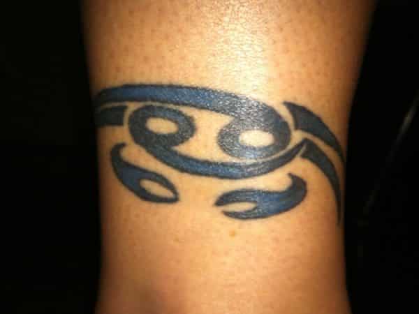 Blue Crab Zodiac Sign Tattoo