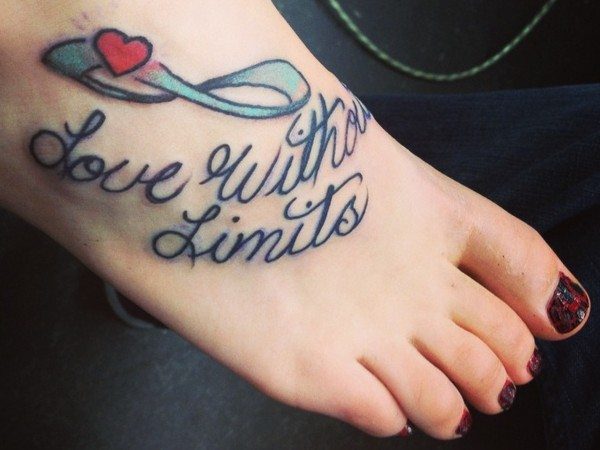 Love Without Limits Infinity Tattoo with a Heart