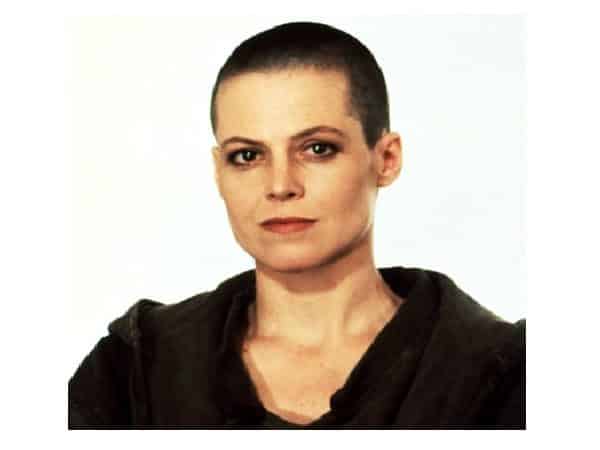 Sigourney Weaver Shaved Head Hairstyle
