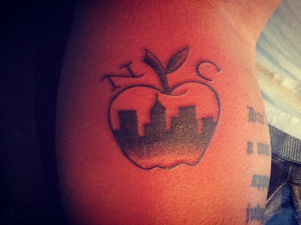 New York City Apple Tattoo