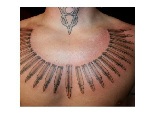 Bullet Necklace Tattoo