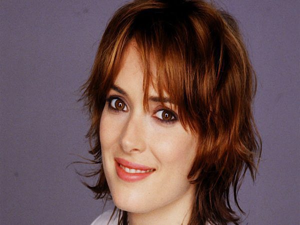 Winona Ryder Light Auburn Short Messy Hair