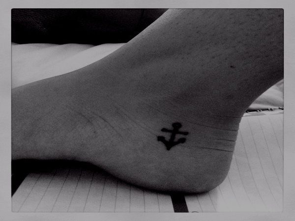 Anchor Heel Tattoo