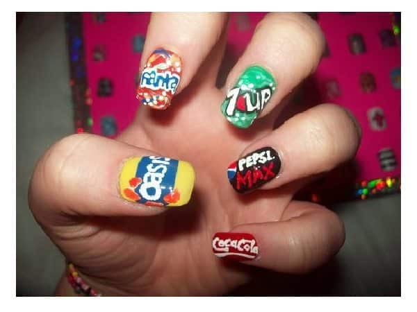 Soda Products Painted Nails