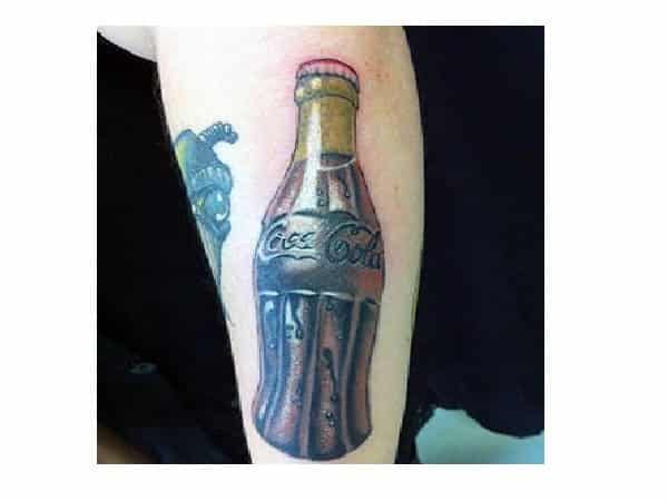 Coca Cola Bottle Leg Tattoo