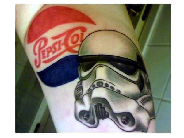 Vintage Pepsi Logo with Storm Trooper Helmet