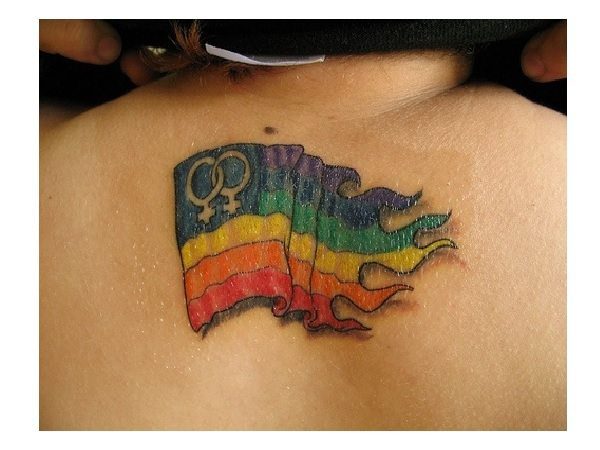 Rainbow Flag Tattoo