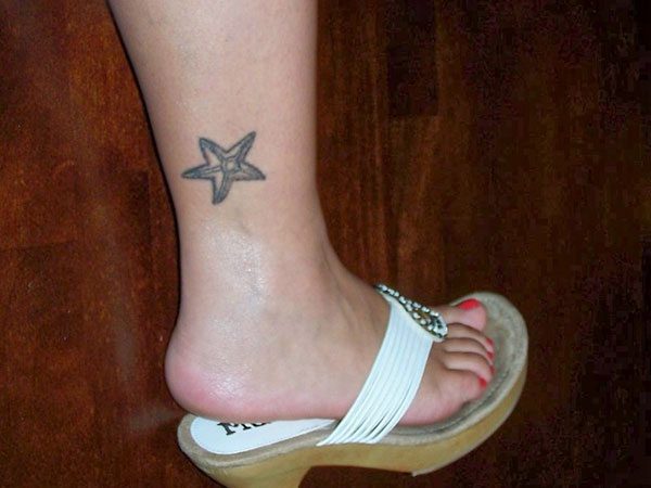 Calf Starfish Tattoo