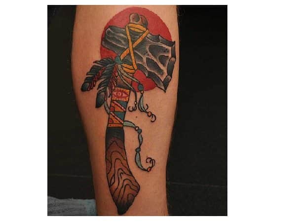 Traditional Axe  Tattoo Abyss Montreal