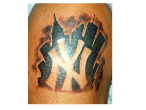 New York Yankees Skyline Tattoo