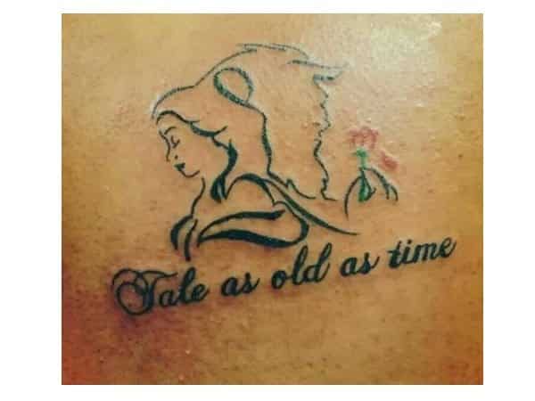 Tale As Old As Time Temporary Tattoo Sticker  OhMyTat