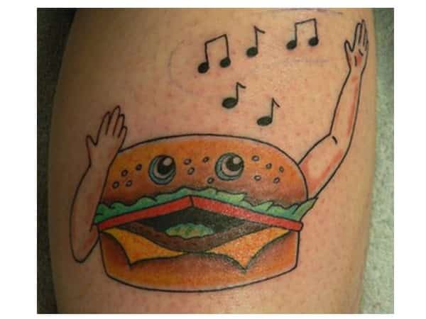 The Singing Hamburger Tattoo