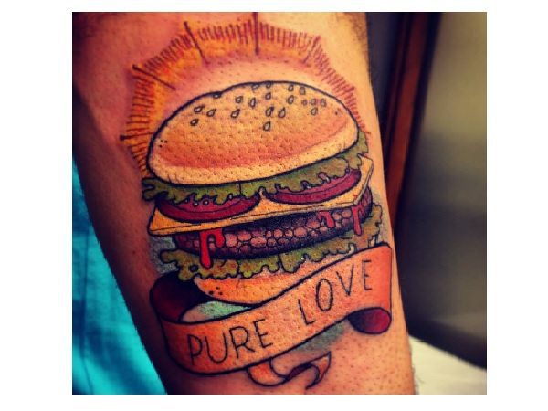 Pure Love Tattoo with Banner