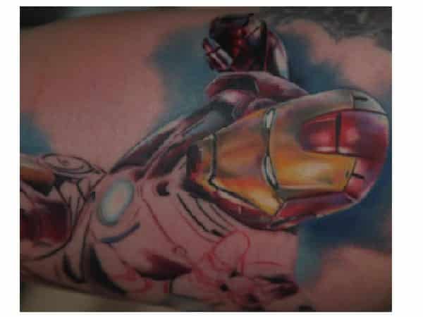 Flying Iron Man Tattoo