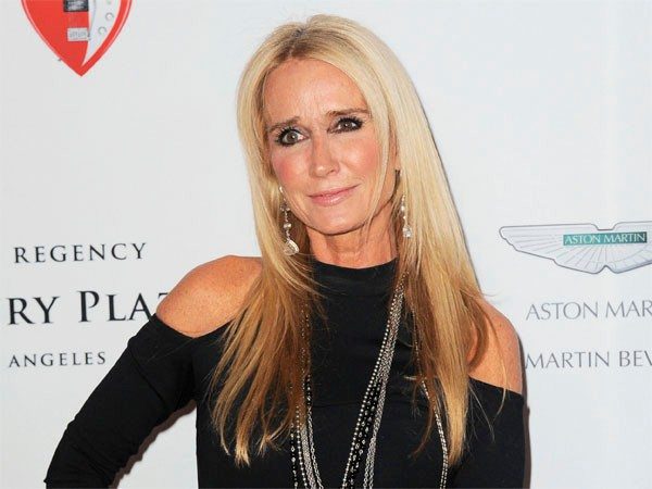 Kim Richards Long Straight Platinum Hair