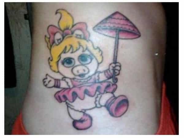 Ugliest Tattoos  miss piggy  Bad tattoos of horrible fail situations that  are permanent and on your body  funny tattoos  bad tattoos  horrible  tattoos  tattoo fail  Cheezburger