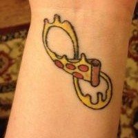 Pizza Slice Temporary Tattoo  Set of 3  Pizza tattoo Small tattoos Tiny  tattoos