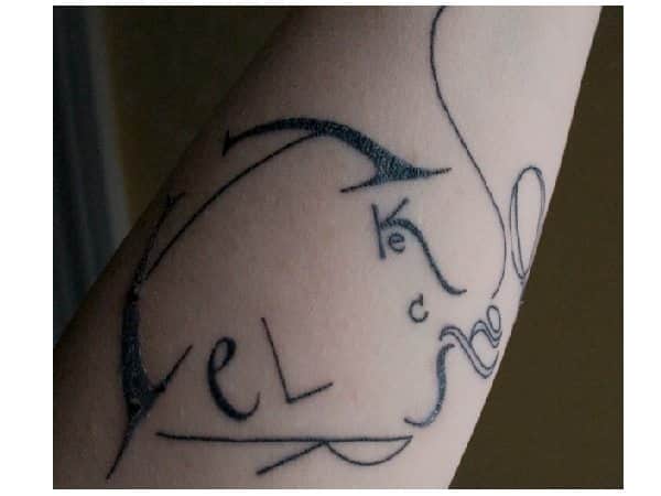 Letter Silhouette Sherlock Holmes Tattoo