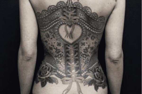 back corset tattoo designs 5 lace