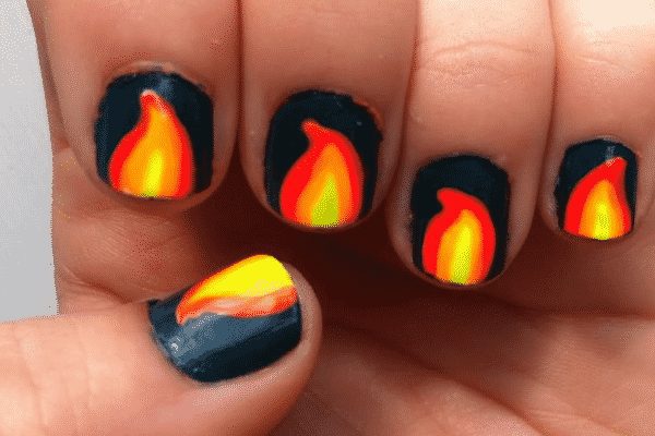 fire nail designs 0