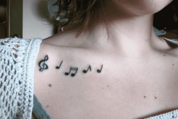 collar bone tattoo design ideas