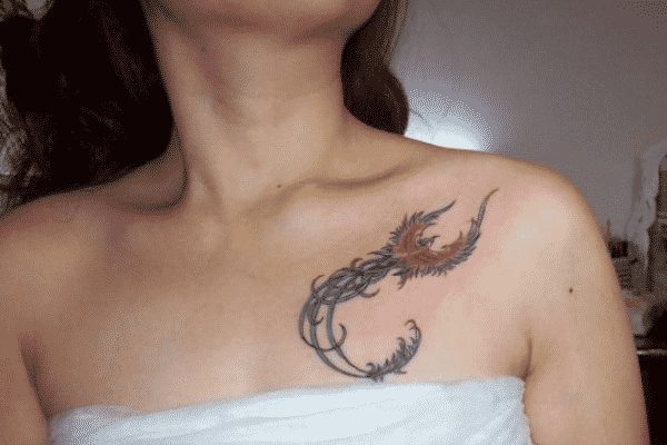 collar bone tattoo design ideas