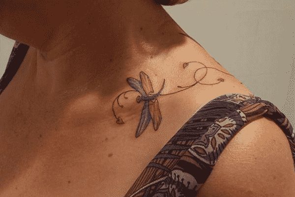 collar bone tattoo design ideas