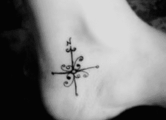 10 Compass Foot Tattoos So You’ll Never Lose Your Way