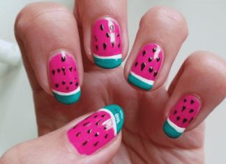 15 Watermelon Nail Designs for Summer