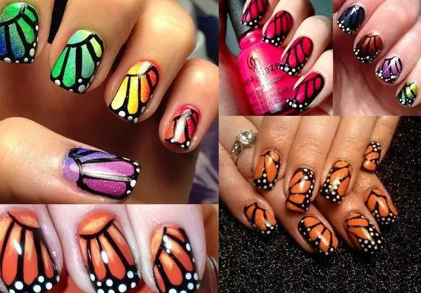 11 Gossamer Wings Nail Art Designs Wings Nail Art