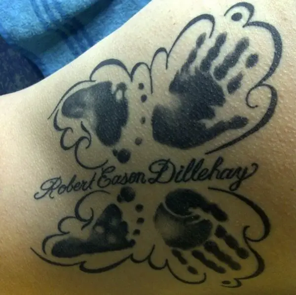 baby footprint tattoo