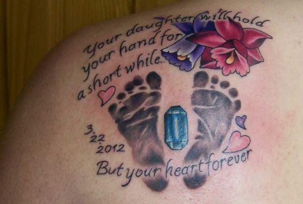 baby footprint tattoo