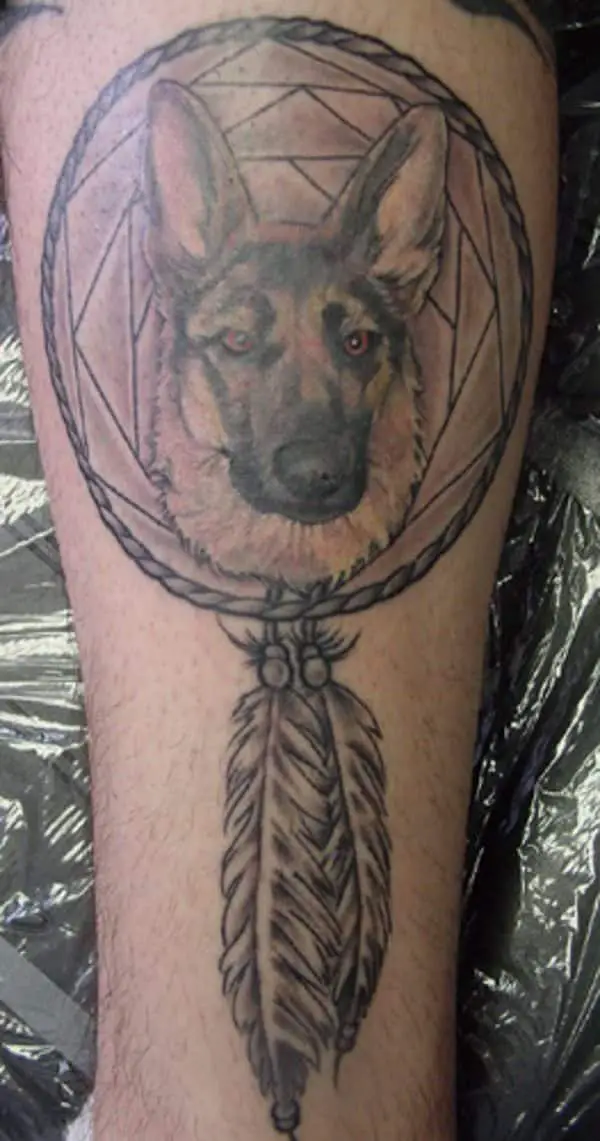 german shepherd tattoo design ideas