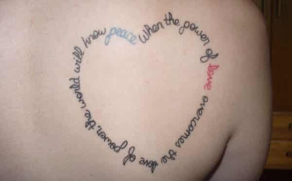 heart shaped tattoo