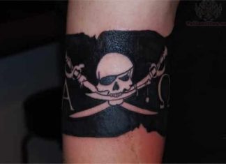 11 Rebellious Pirate Flag Tattoo Design Ideas