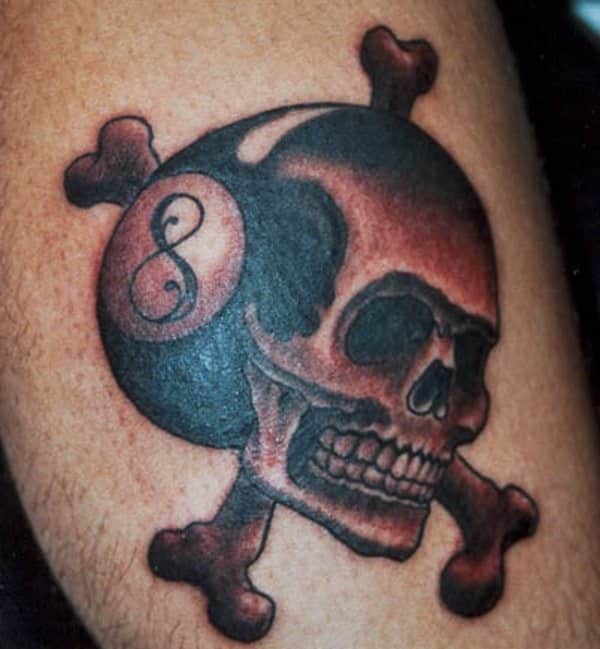 Top 40 Best 8 Ball Tattoo Designs For Men  Billiards Ink Ideas  Simple  tattoos for guys Small tattoos Tattoo designs men