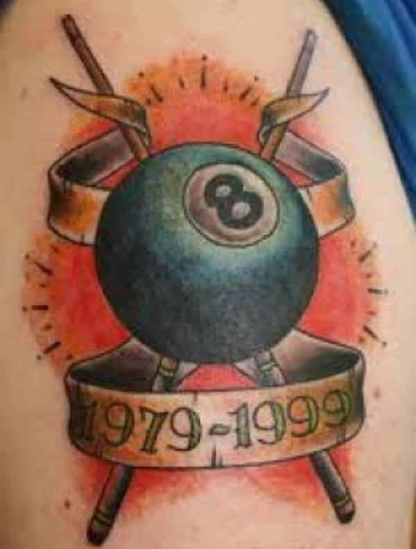 An Informative Guide About 8 Ball Tattoo Meaning  Jewelry Marquis