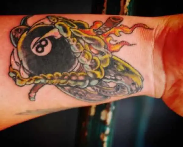 9 Stylish and Amazing Eight Ball Tattoo Designs