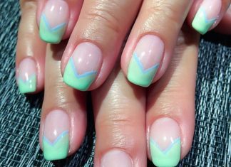 28 Simple and Stunning V Shaped Nail Art Designs